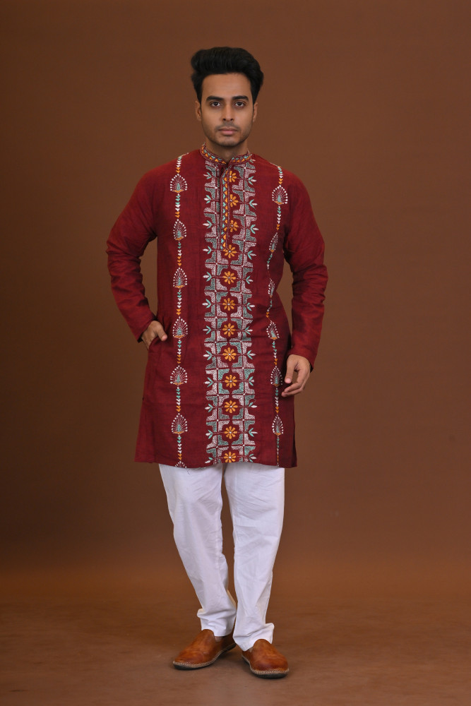 Handloom Kantha Kurta