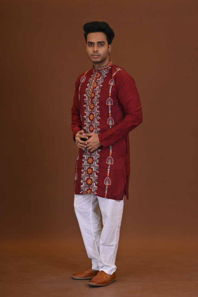 Handloom Kantha Kurta