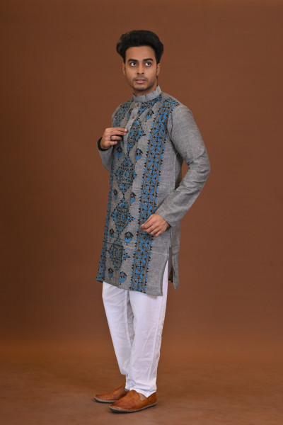 Handloom Kantha Kurta