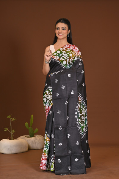 GACHI SILK KANTHA SAREE