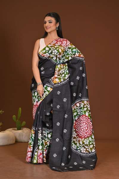 GACHI SILK KANTHA SAREE