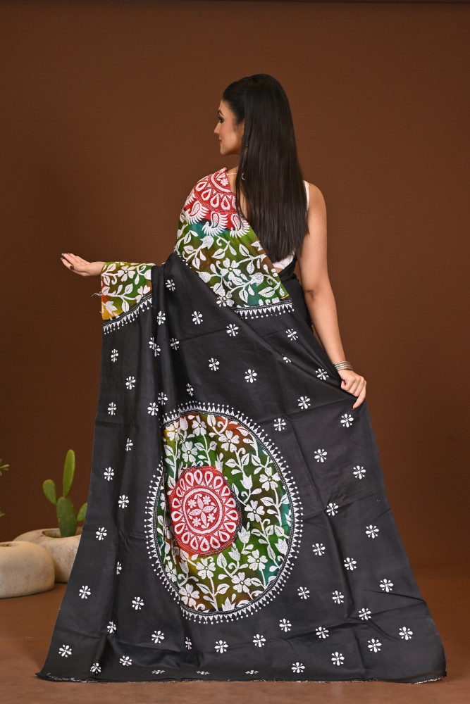 GACHI SILK KANTHA SAREE