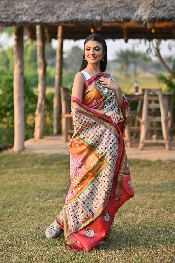GACHI SILK KANTHA SAREE