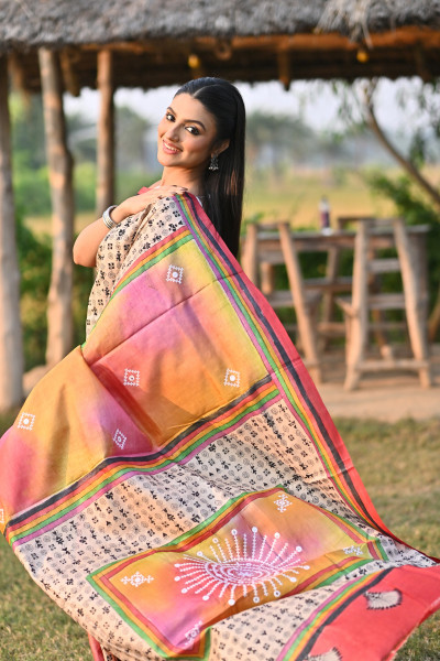 GACHI SILK KANTHA SAREE