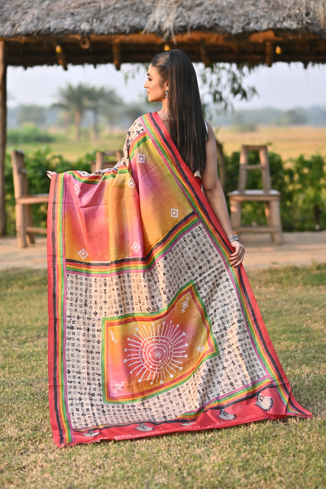 GACHI SILK KANTHA SAREE