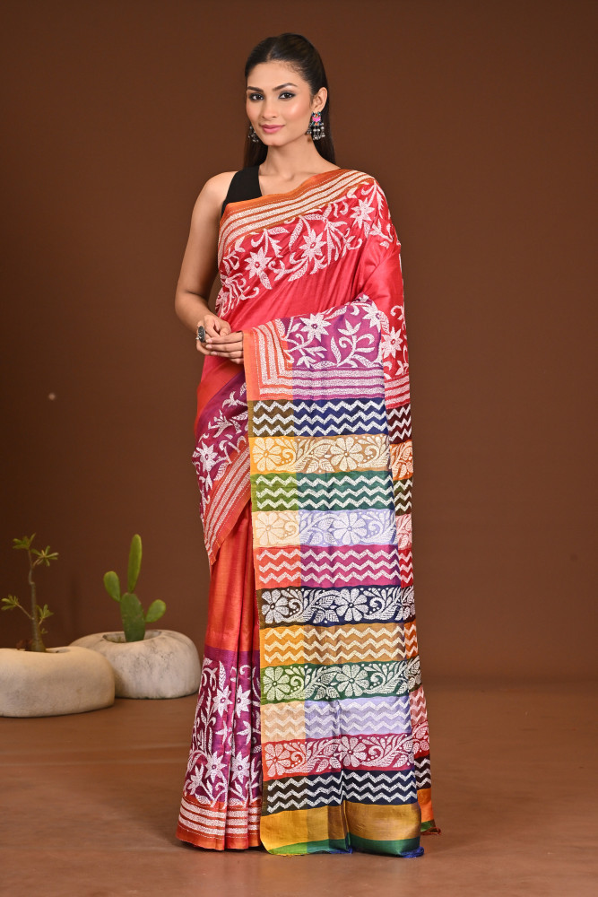 GACHI SILK KANTHA SAREE