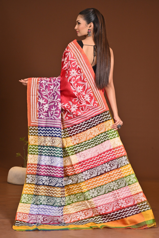 GACHI SILK KANTHA SAREE