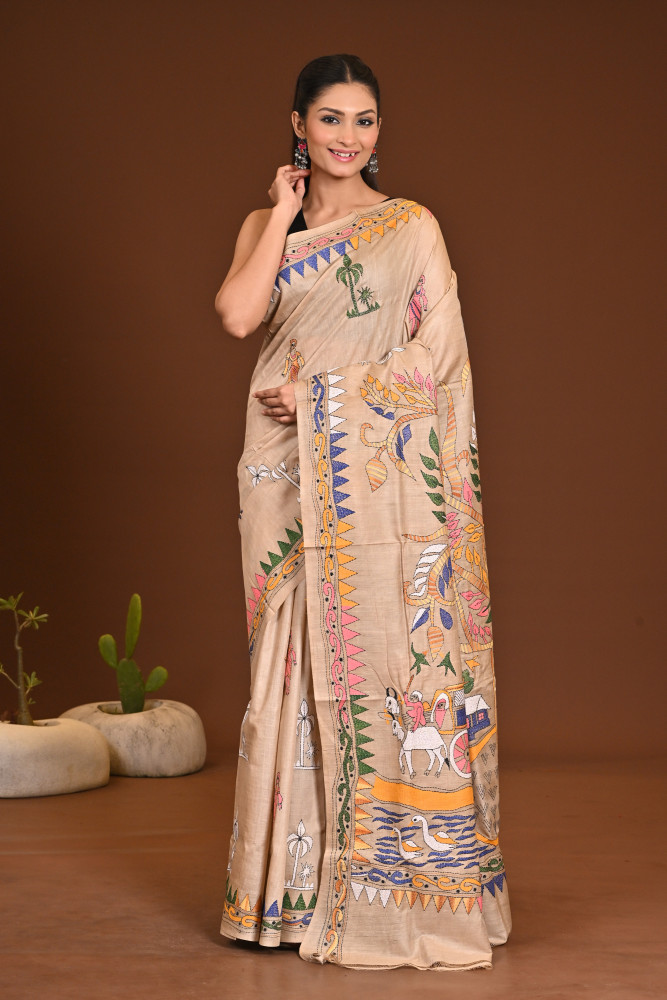 GACHI SILK KANTHA SAREE