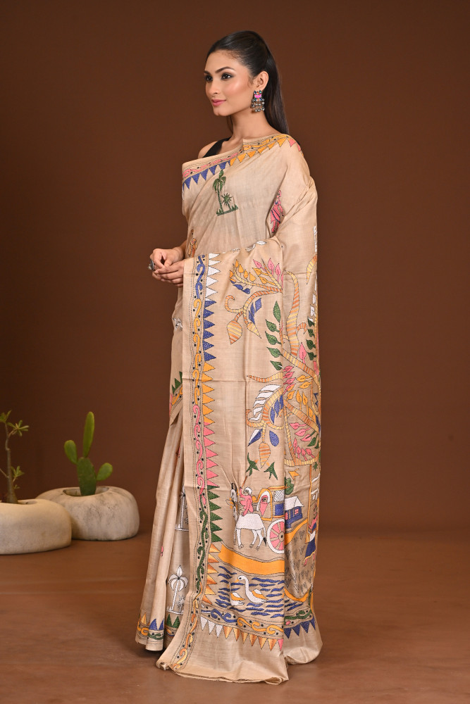 GACHI SILK KANTHA SAREE