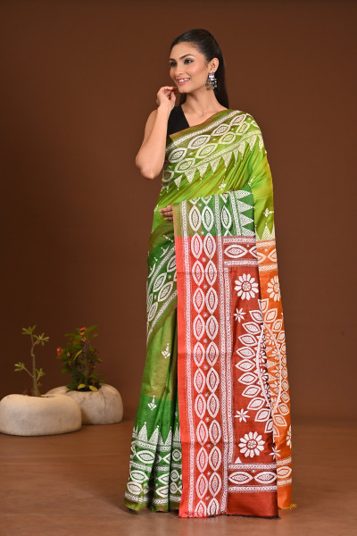 GACHI SILK KANTHA SAREE