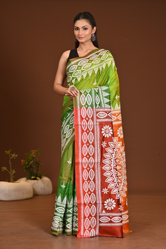 GACHI SILK KANTHA SAREE