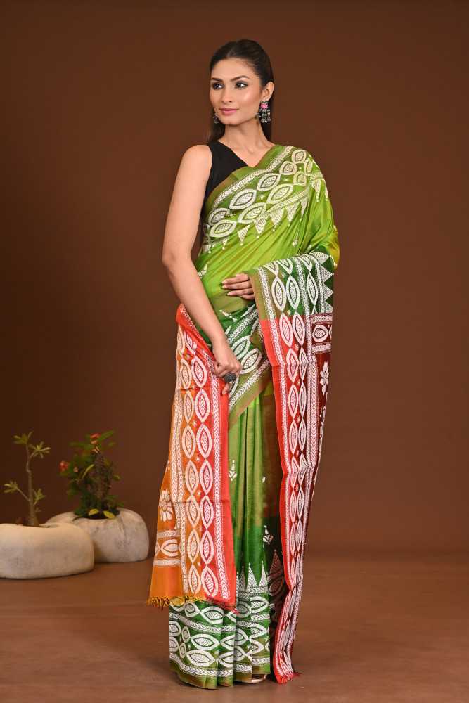 GACHI SILK KANTHA SAREE