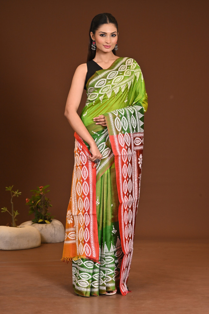 GACHI SILK KANTHA SAREE