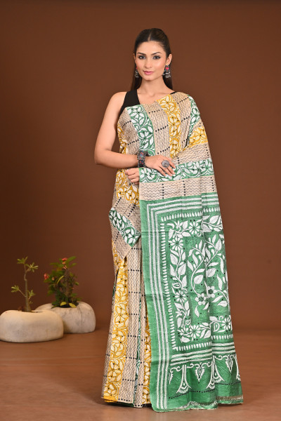 GACHI SILK KANTHA SAREE