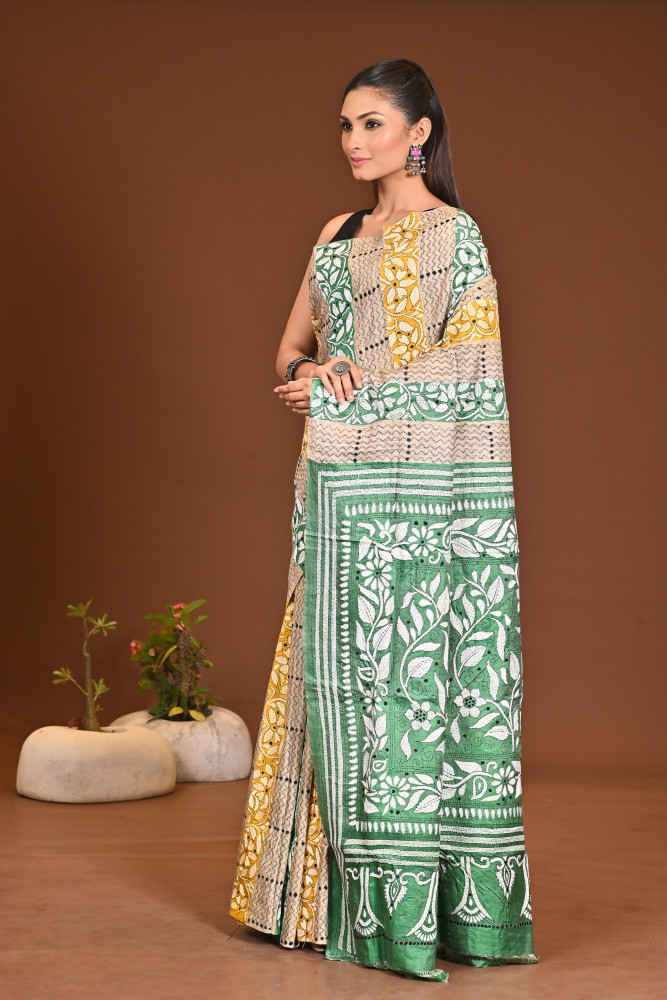 GACHI SILK KANTHA SAREE