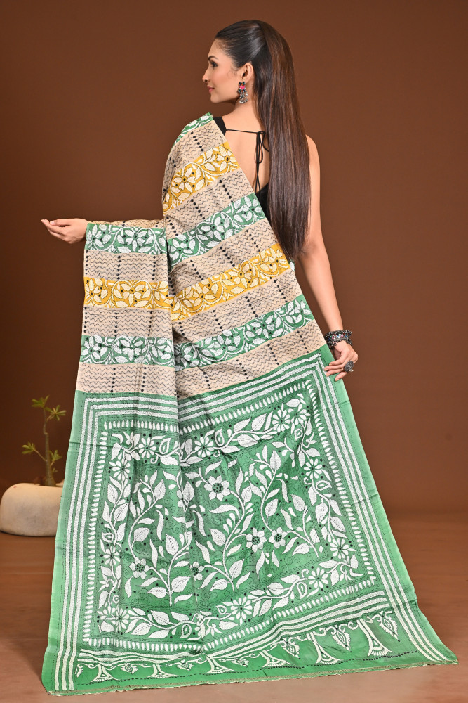GACHI SILK KANTHA SAREE