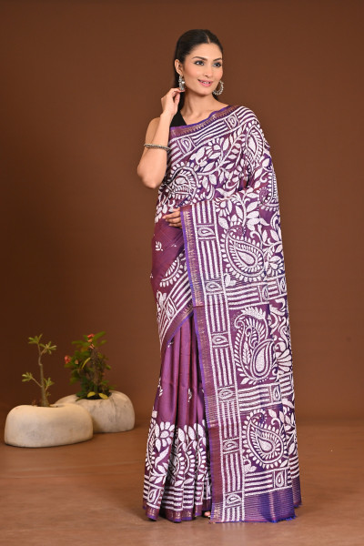 GACHI SILK KANTHA SAREE