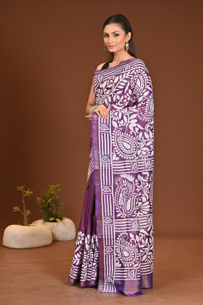 GACHI SILK KANTHA SAREE