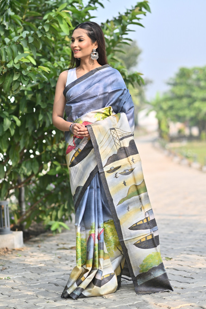 GACHI SILK KANTHA SAREE