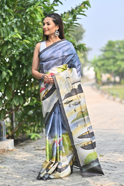 GACHI SILK KANTHA SAREE