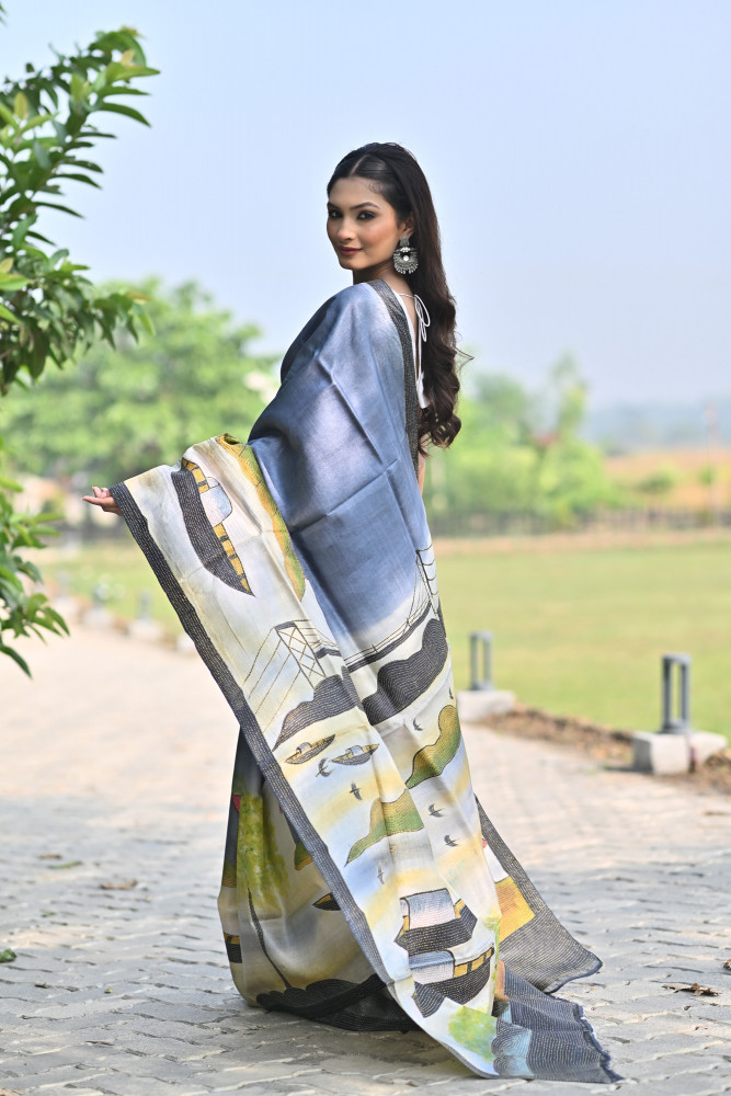 GACHI SILK KANTHA SAREE