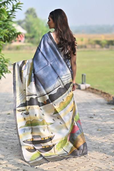 GACHI SILK KANTHA SAREE