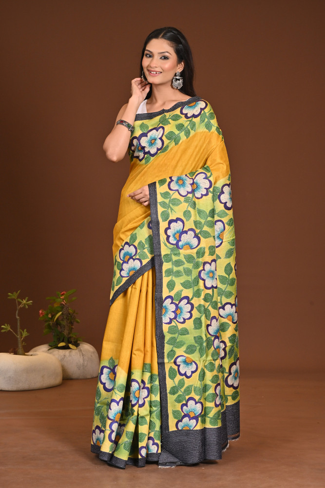 GACHI SILK KANTHA SAREE