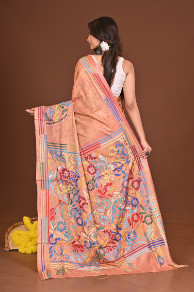 GOLAPIGANDHA BLENDED SILK KANTHA SAREE