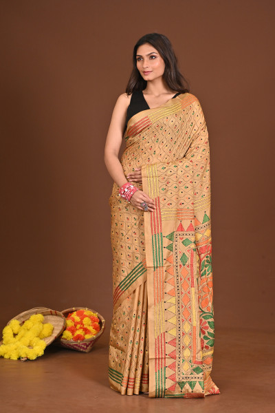 SHAILAPUTRI BLENDED SILK KANTHA SAREE