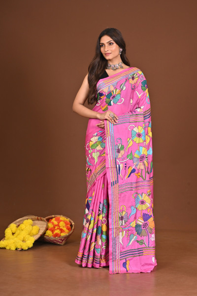 MOHINI BLENDED SILK KANTHA SAREE