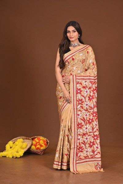 RATNAPRIYA BLENDED SILK KANTHA SAREE