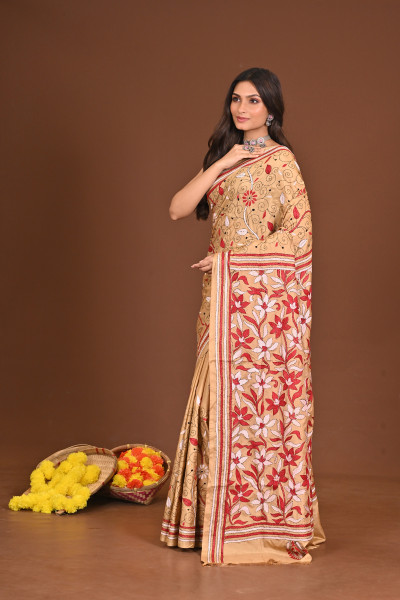 RATNAPRIYA BLENDED SILK KANTHA SAREE