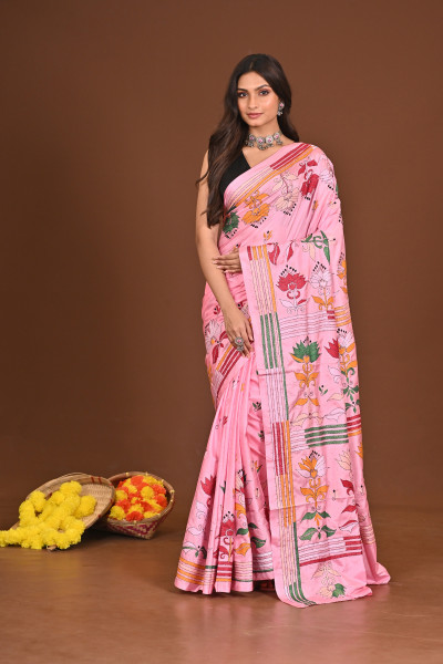 MANGALA BLENDED SILK KANTHA SAREE
