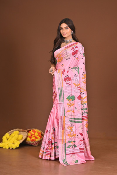 MANGALA BLENDED SILK KANTHA SAREE