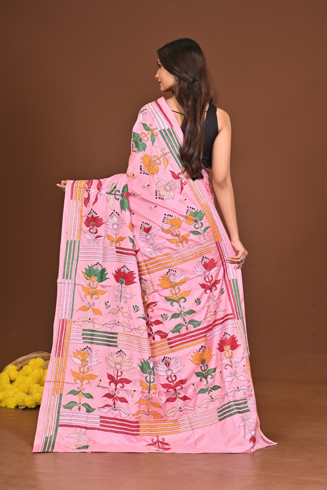 MANGALA BLENDED SILK KANTHA SAREE