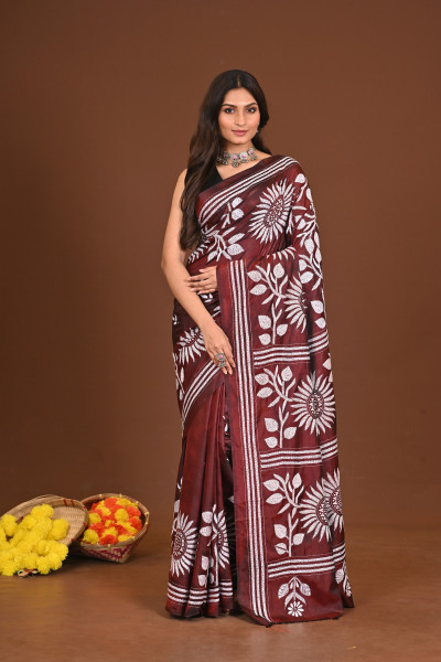 PARVATI BLENDED SILK KANTHA SAREE