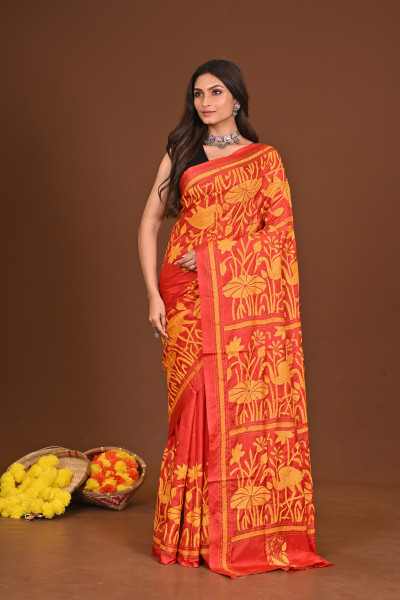 KATYAYANI BLENDED SILK KANTHA SAREE