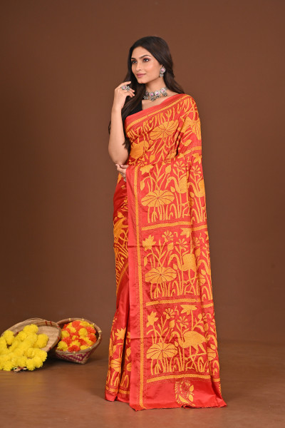 KATYAYANI BLENDED SILK KANTHA SAREE