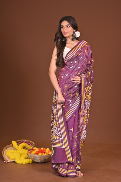SMRITI BLENDED SILK KANTHA SAREE