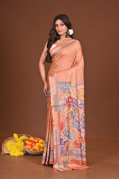 GOLAPIGANDHA BLENDED SILK KANTHA SAREE