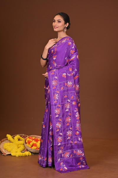 KALPANA BLENDED SILK KANTHA SAREE