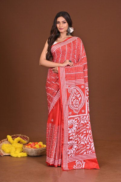 KAMAKHYA BLENDED SILK KANTHA SAREE