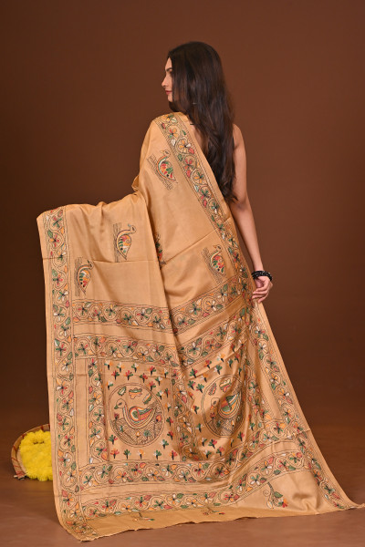 KANAKDHARA BLENDED SILK KANTHA SAREE