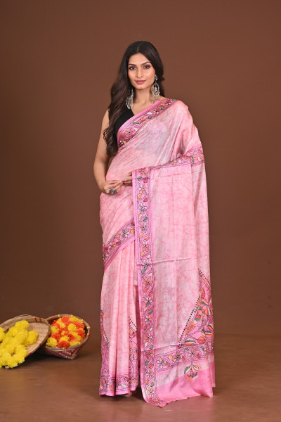 KOMOLAPRIYA BLENDED SILK KANTHA SAREE