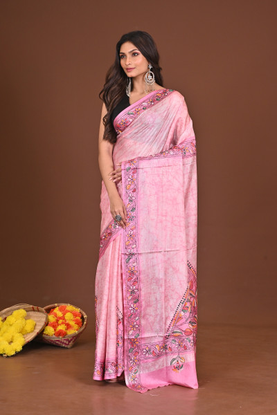 KOMOLAPRIYA BLENDED SILK KANTHA SAREE
