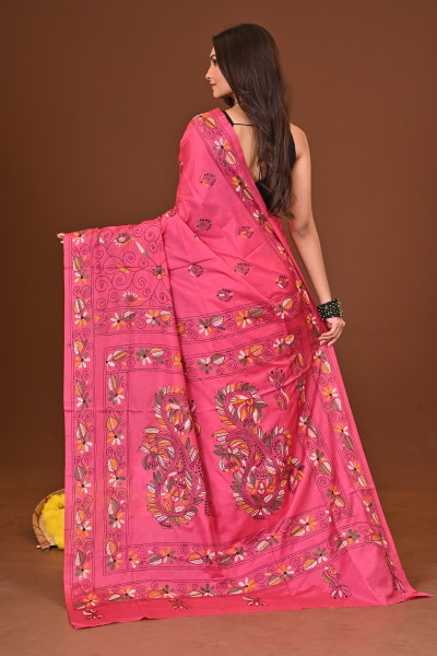 KOMOLIKA BLENDED SILK KANTHA SAREE