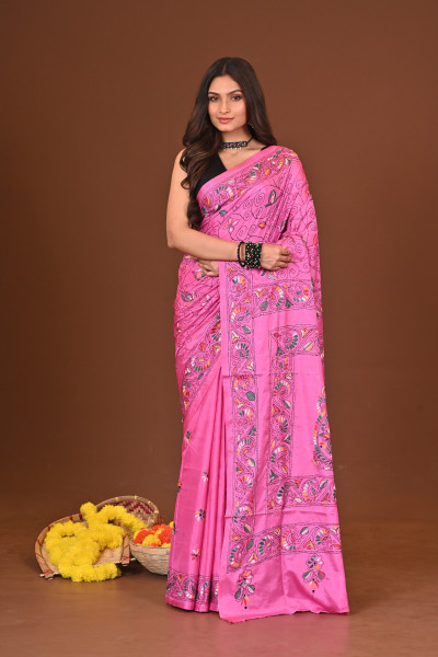KOMOLINI BLENDED SILK KANTHA SAREE