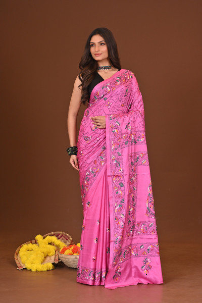 KOMOLINI BLENDED SILK KANTHA SAREE