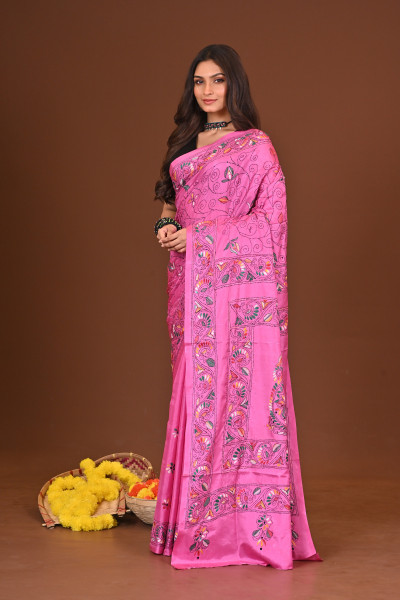 KOMOLINI BLENDED SILK KANTHA SAREE