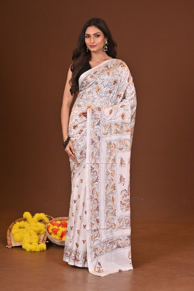 KUMARI BLENDED SILK KANTHA SAREE